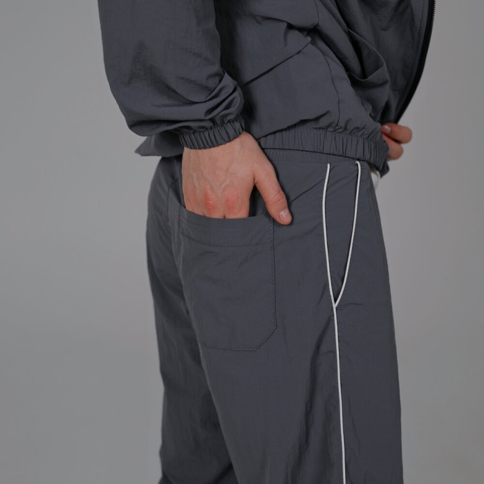 Легкий спортивный костюм Slavni мужской темно-серый, Демисезонный костюм Slavni Porto темно-серый