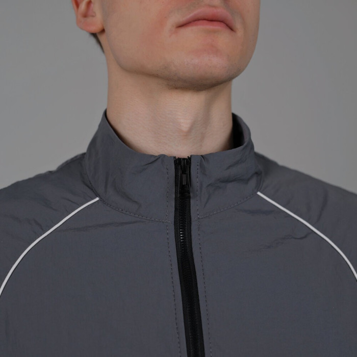 Легкий спортивный костюм Slavni мужской темно-серый, Демисезонный костюм Slavni Porto темно-серый