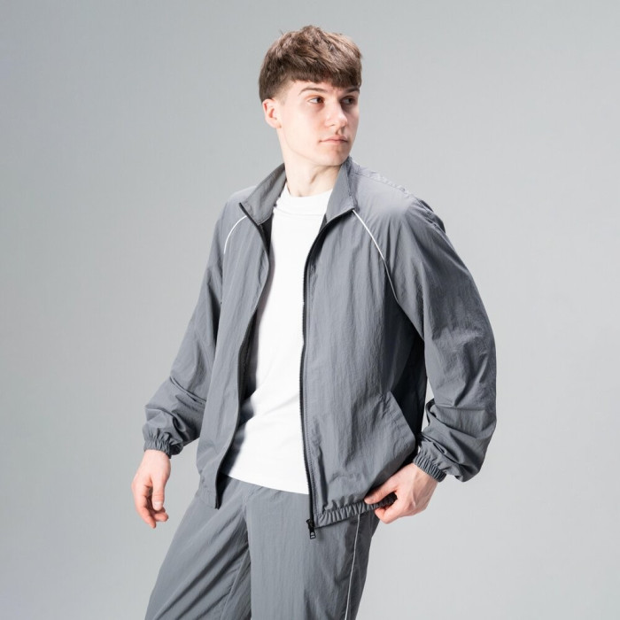 Легкий спортивный костюм Slavni мужской темно-серый, Демисезонный костюм Slavni Porto темно-серый