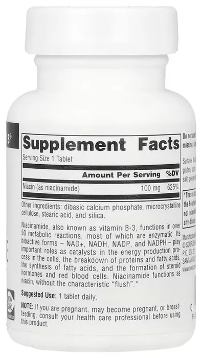 Niacinamide B-3 100 mg - 100 tabs