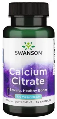Calcium Citrate 200 mg - 60 Caps