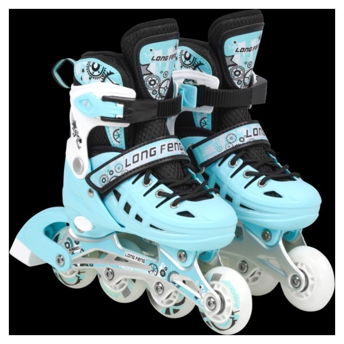 Комплект роликові ковзани + захист + леза ментоловий