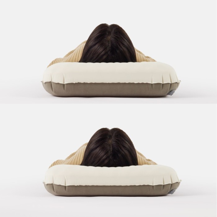 Подушка надувна ультралегка Naturehike CNK2300DZ024, прямокутна велика, укр, укр