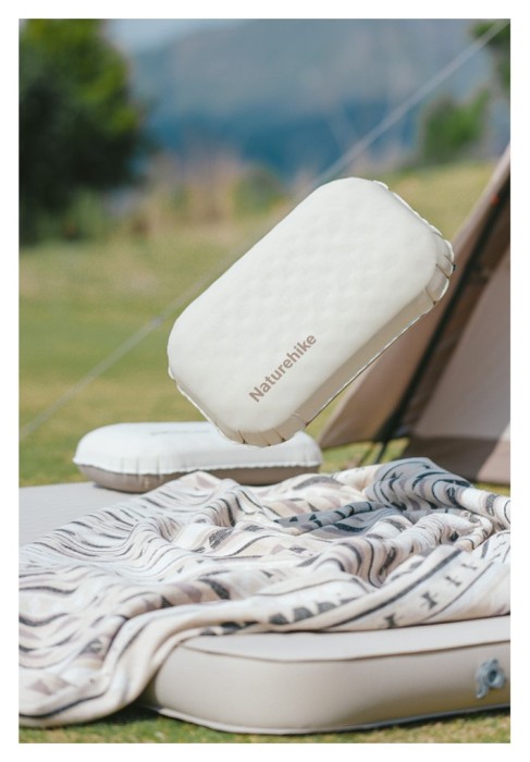 Подушка надувна ультралегка Naturehike CNK2300DZ024, прямокутна велика, укр, укр
