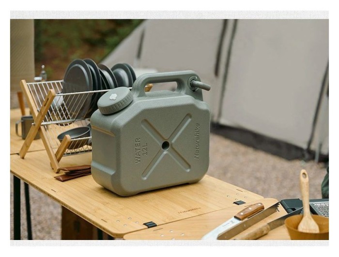 Каністра для води Naturehike CNH22CJ018, 20 літрів, темно-зелена, укр, укр