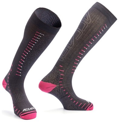 Термошкарпетки Accapi Ski Ergoracing, Black/Cyclamen, 34-36