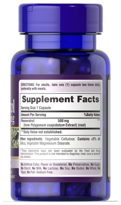 Resveratrol 500 mg - 30 caps (До 02.27)