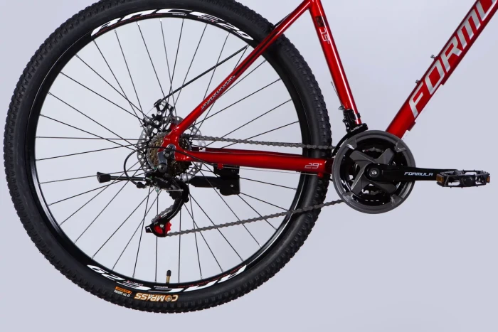 Велосипед AL 29" Formula MOTION DD FR рама-19" червоний з сірим 2026, укр, укр