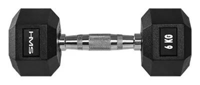 Гантель шестигранный HMS HEX PRO, 6 кг