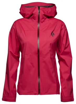 Мембранная женская куртка Black Diamond W Stormline Stretch Rain Shell, Pomegranate, XS