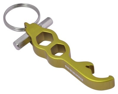 Munkees 3413 брелок-открывалка Hex Tool green