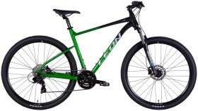 Велосипед AL 29" Leon TN 100 HDD рама-21" черный с зеленым 2025