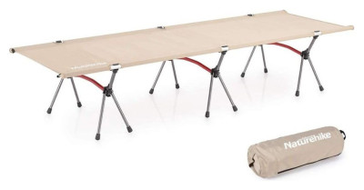 Ліжко складане Naturehike ультралегке NH19JJ006, алюміній, бежевий