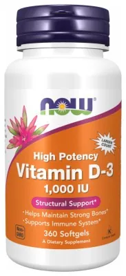 VIT D-3 1000 IU - 360 sgels