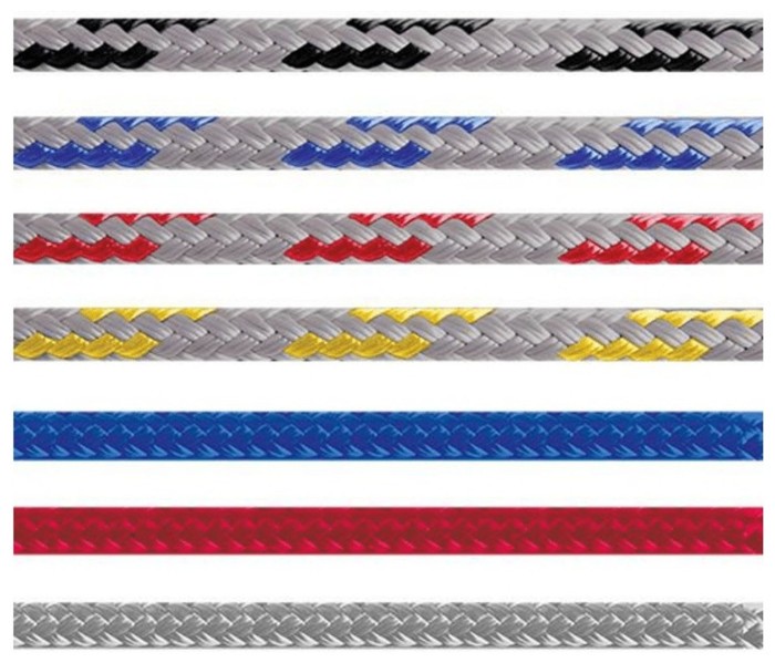 Яхтова універсальна мотузка на метраж Lanex Hurricane 12, white/red/black