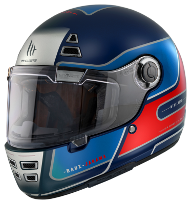 Мотошолом MT Jarama Baux D7 Matt Blue M
