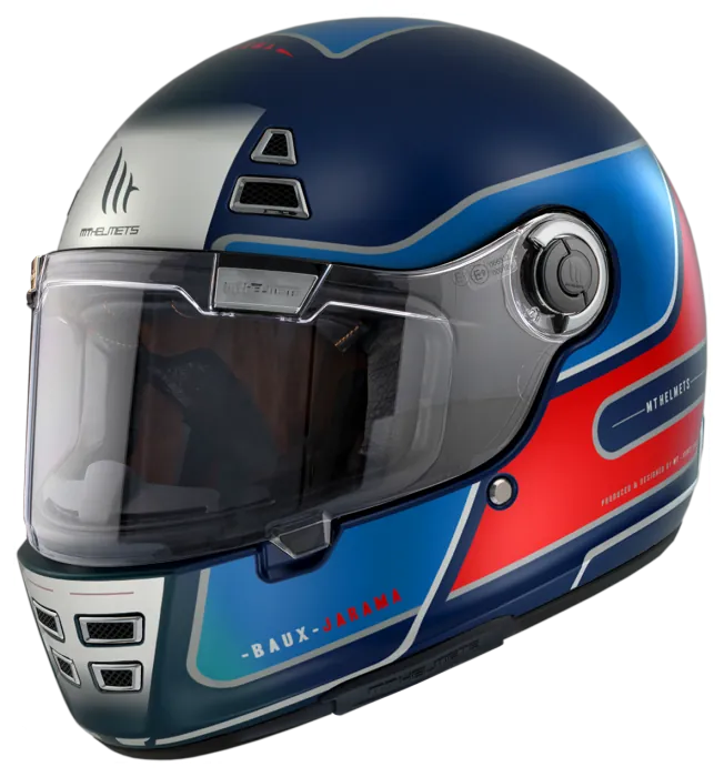 Мотошолом MT Jarama Baux D7 Matt Blue M