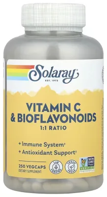 Vitamin C & Bioflavonoids 1:1 500mg - 250 vcaps (До 09.26)