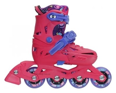 Ролики дитячі Flying Eagle N2, рожеві