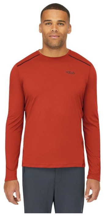 Футболка з довгим рукавом чоловіча Rab Force LS Tee, Tuscan Red, M