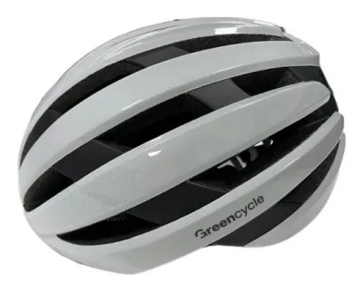 Шолом Green Cycle Alleycat RS розмір 54-58см біло-сірий глянець