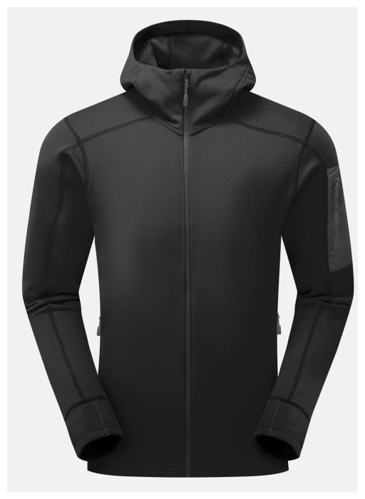 Чоловіча флісова кофта Rab Modulus Hoody, Black