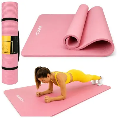 Коврик спортивный Cornix NBR XL 190 x 100 x 1.5 см для йоги и фитнеса XR-0500 Pink