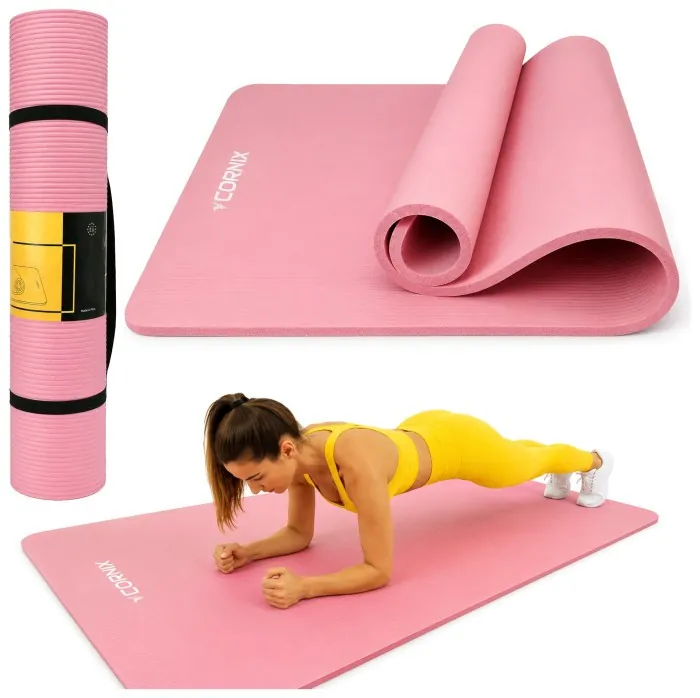 Коврик спортивный Cornix NBR XL 190 x 100 x 1.5 см для йоги и фитнеса XR-0500 Pink