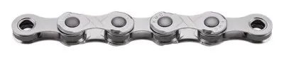 Цепь 132 л. 1/2"x11/128 KMC eGlide Turbo, Silver/ Silver, 9/10/11-шв.