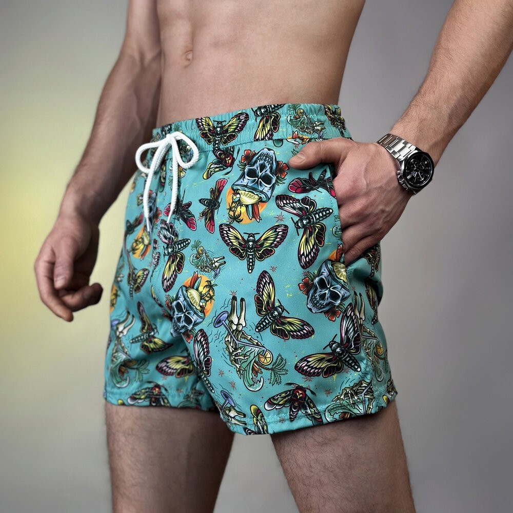 Принтовані чоловічі шорти для плавання Pobedov Pool day Metelyky