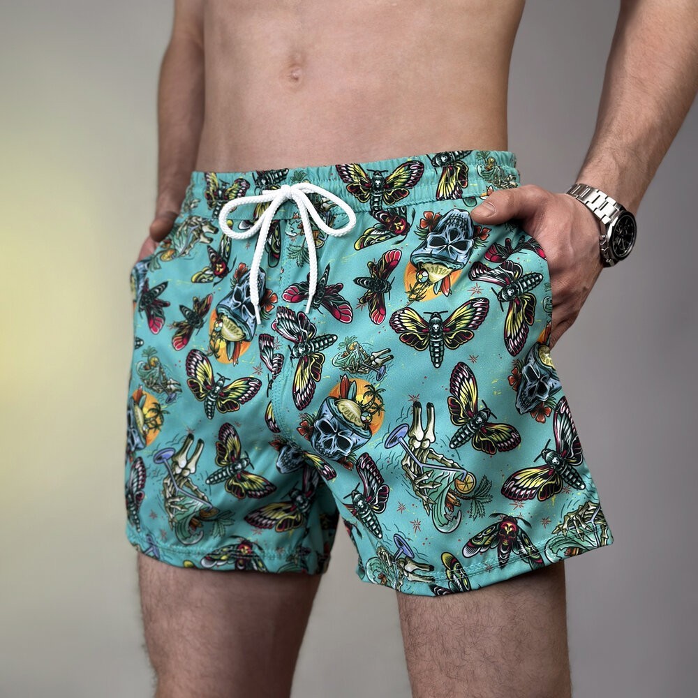 Принтовані чоловічі шорти для плавання Pobedov Pool day Metelyky