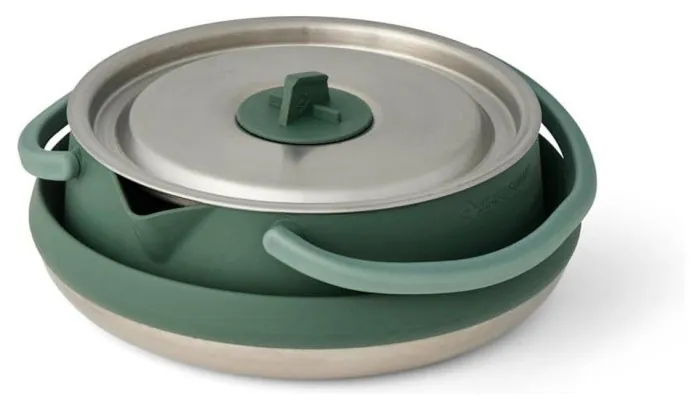 Чайник складной Sea to Summit Detour Stainless Steel Collapsible Kettle 1,6 L, Laurel Wreath Green
