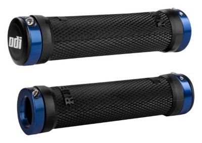 Гріпси ODI Ruffian MTB Lock-On Bonus Pack Black w/Blue Clamps (чорні з синіми замками)