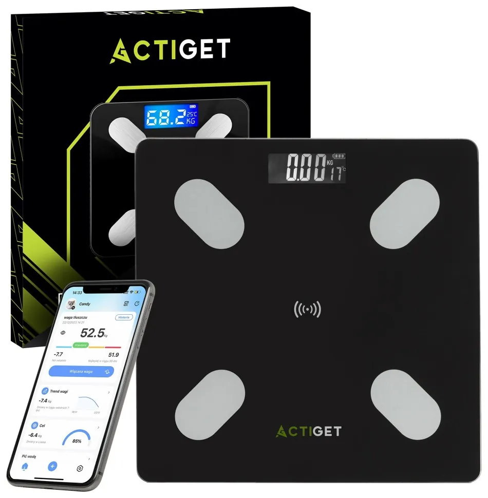 Ваги підлогові аналітичні Actiget до 180 кг ACT0178 Black (LFACT0178)