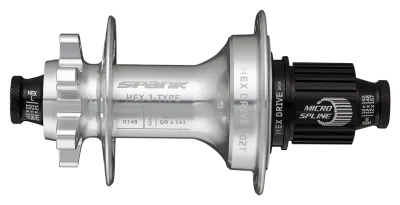 Втулка задня SPANK HEX J-TYPE Boost R148 HG 32H, Raw Silver