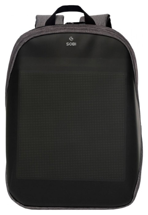 Рюкзак Sobi Pixel Neo SB9704 Gray із LED екраном