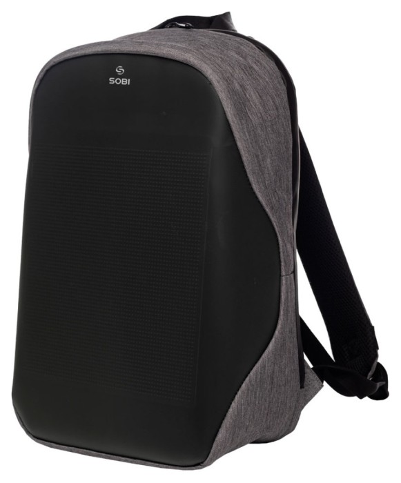 Рюкзак Sobi Pixel Neo SB9704 Gray із LED екраном, укр, укр