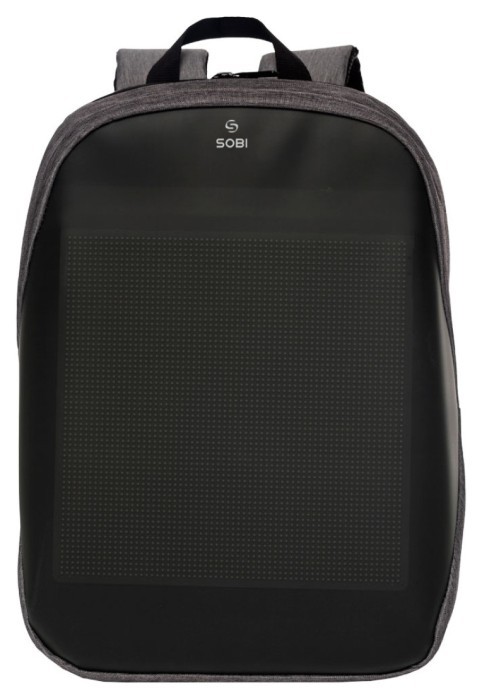 Рюкзак Sobi Pixel Neo SB9704 Gray із LED екраном, укр, укр