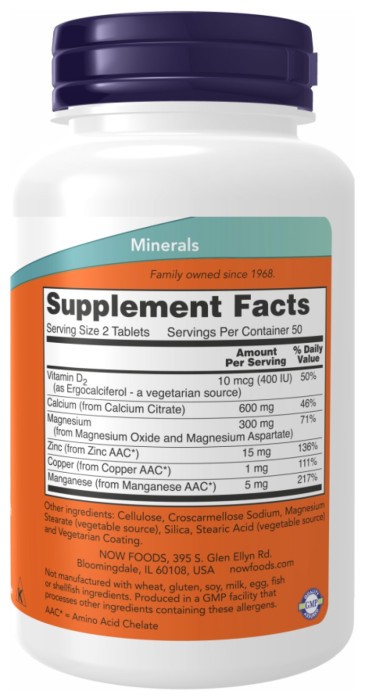 Calcium Citrate W/Min - 100 tabs