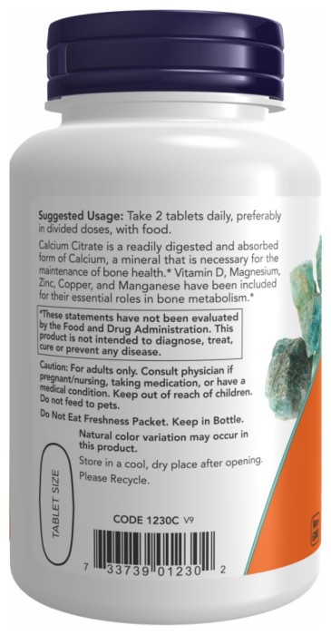 Calcium Citrate W/Min - 100 tabs