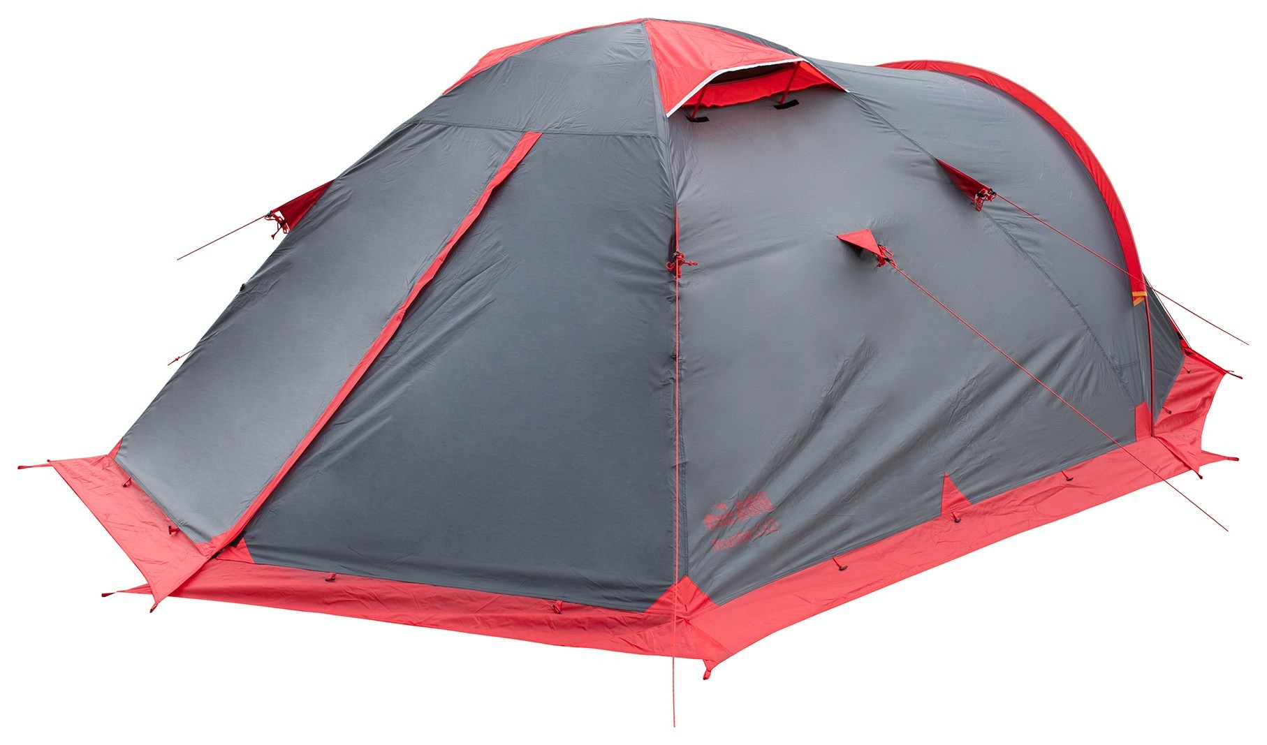 Палатка Tramp Mountain 4 (V2) серая/красная (TRT-024)