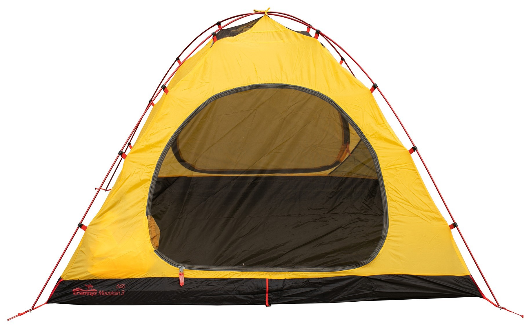 Палатка Tramp Mountain 4 (V2) серая/красная (TRT-024)