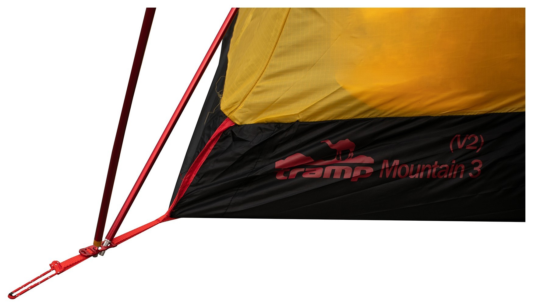 Палатка Tramp Mountain 4 (V2) серая/красная (TRT-024)