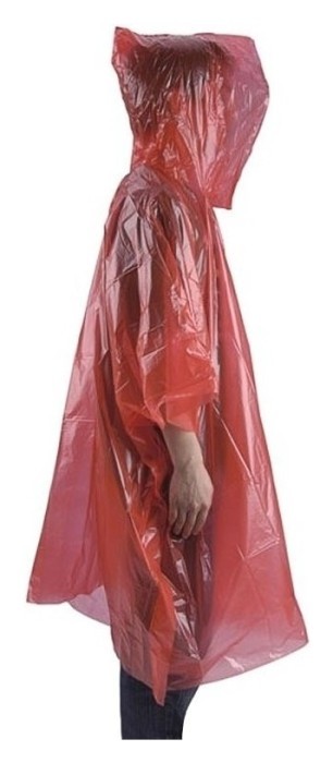 Пончо AceCamp Emergency Rain Poncho red, укр, укр