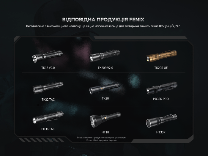 Кольцо тактическое для фонаря Fenix ALR-01