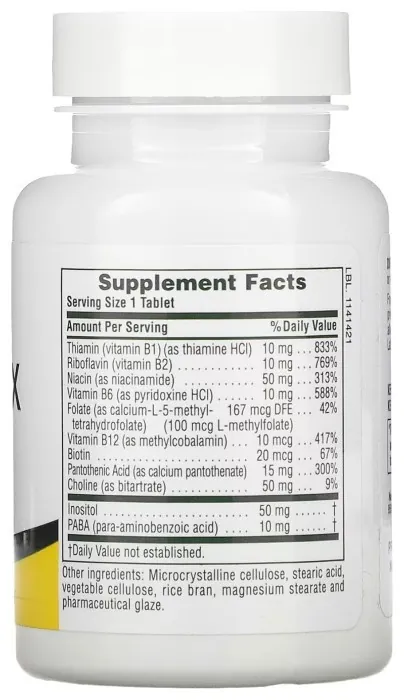 B-Complex with Rice Bran - 90 tabs