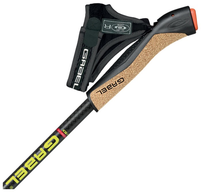 Палиці для скандинавської ходьби Gabel FX-75 Snake Carbon 135 Dual Spike (7008351011350)
