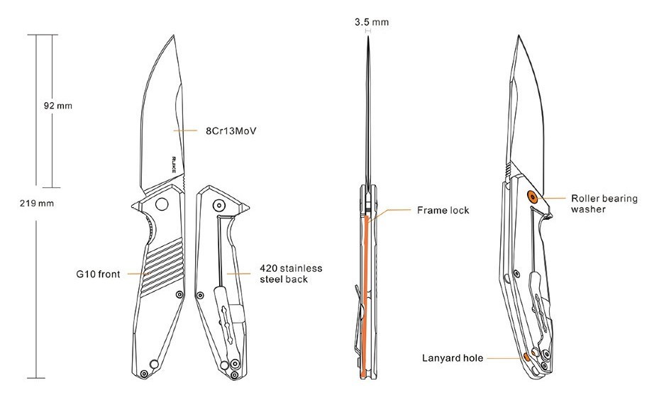 Ніж складаний Ruike D191-B