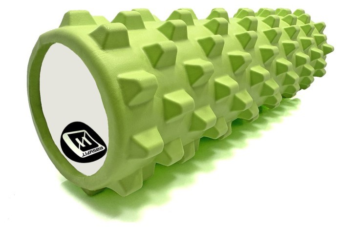 Масажний ролик EasyFit Grid Roller PRO 45 см Фіолетовий, укр, укр