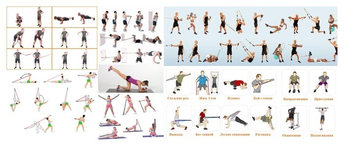 Резиновые петли-эспандер EasyFit 4-60 кг